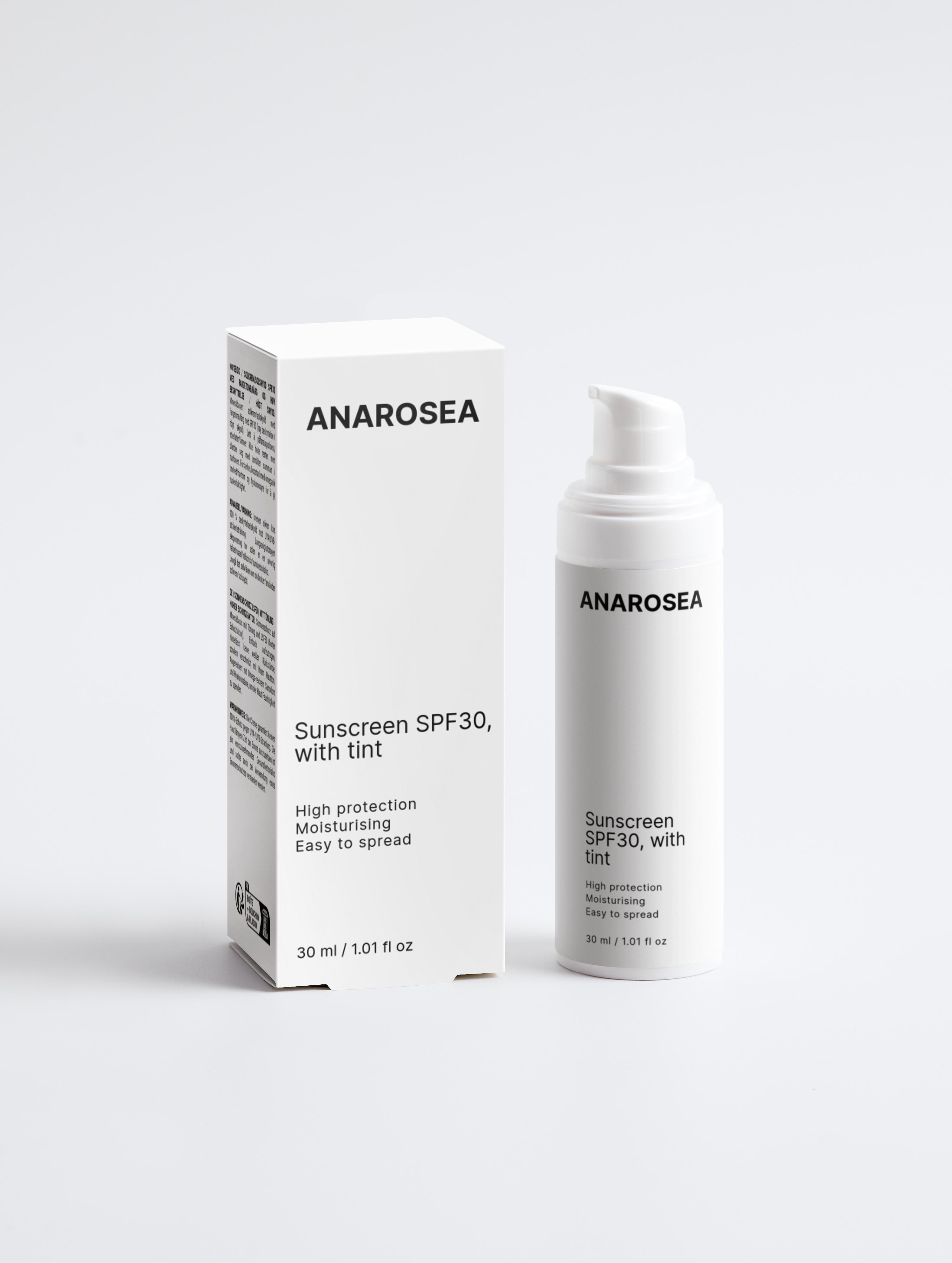 Sunscreen SPF30, with tint